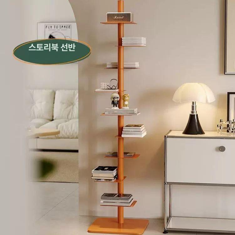 틈새책장 미닫이책장 랙 정리 모서리 책상선반 진열장 삼각 진열선반 틈새수납장 - 상세 이미지 2