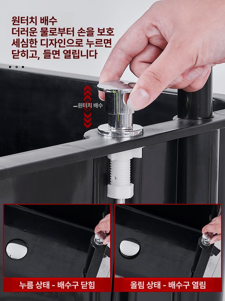 이동식 걸레걸이 화장실 스탠드 건조대 거치대 걸이대 업소용 홀더 청소도구 - 상세 이미지 2
