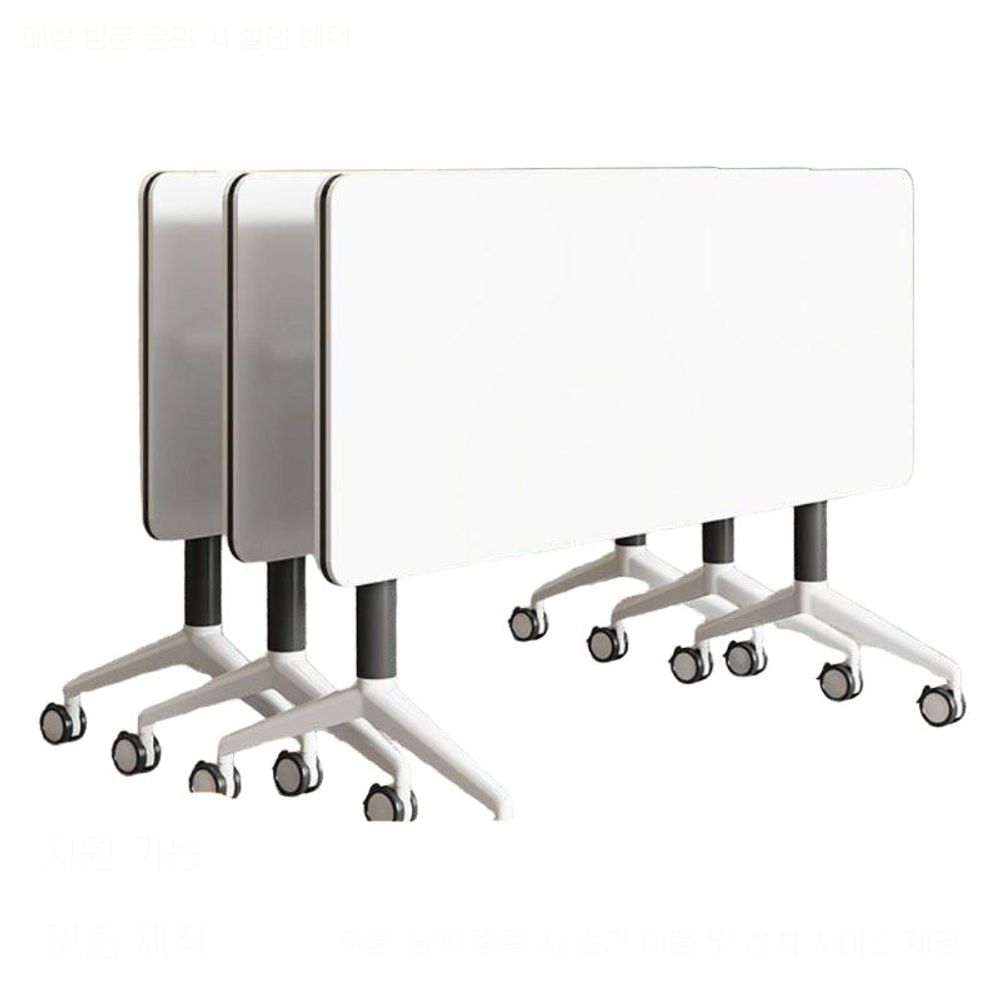 접이식 책걸상 학원용 회의실 책상의자 세미나 강당 교육용 수강용 일체형책상 강의 - 상품 이미지