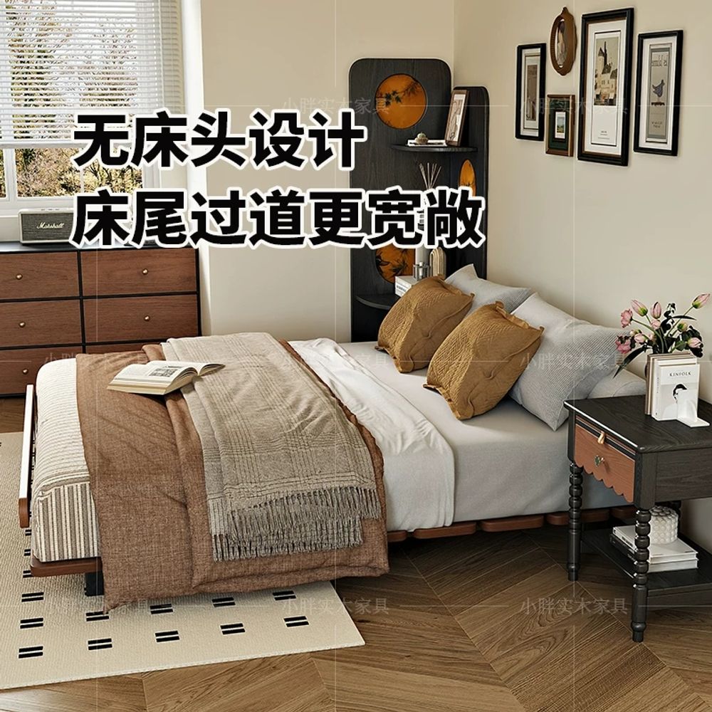 평상형 매트리스 수납형 무헤드수납침대 저상형 벙커형 원룸 서랍형 프레임 빅수납 - 상세 이미지 5