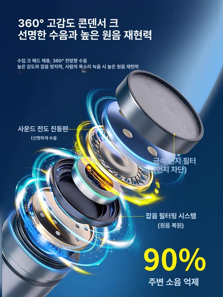 스피커 무선마이크 강의용 방송 다이나믹 세트 핀마이크 앰프 공연용 방송용 마이크 팟캐스트 - 상세 이미지 4