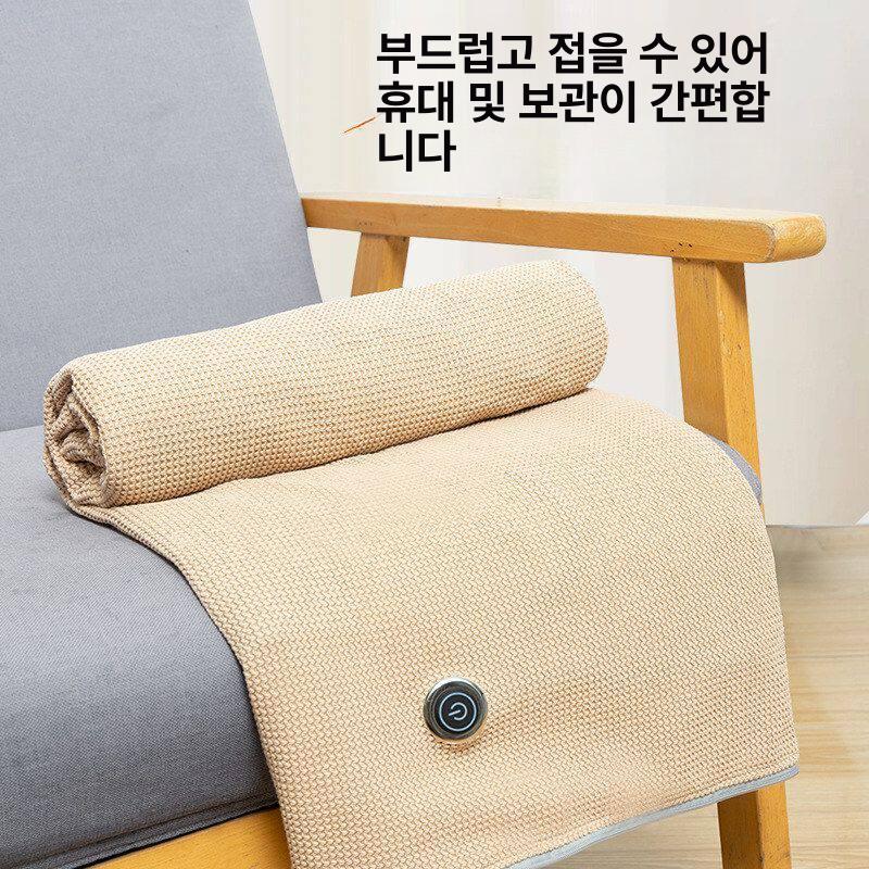 망토 발열담요 온열 휴대용 입는 사무실 숄 히팅 겨울용 전기요 보온 난방 무릎 - 상세 이미지 4