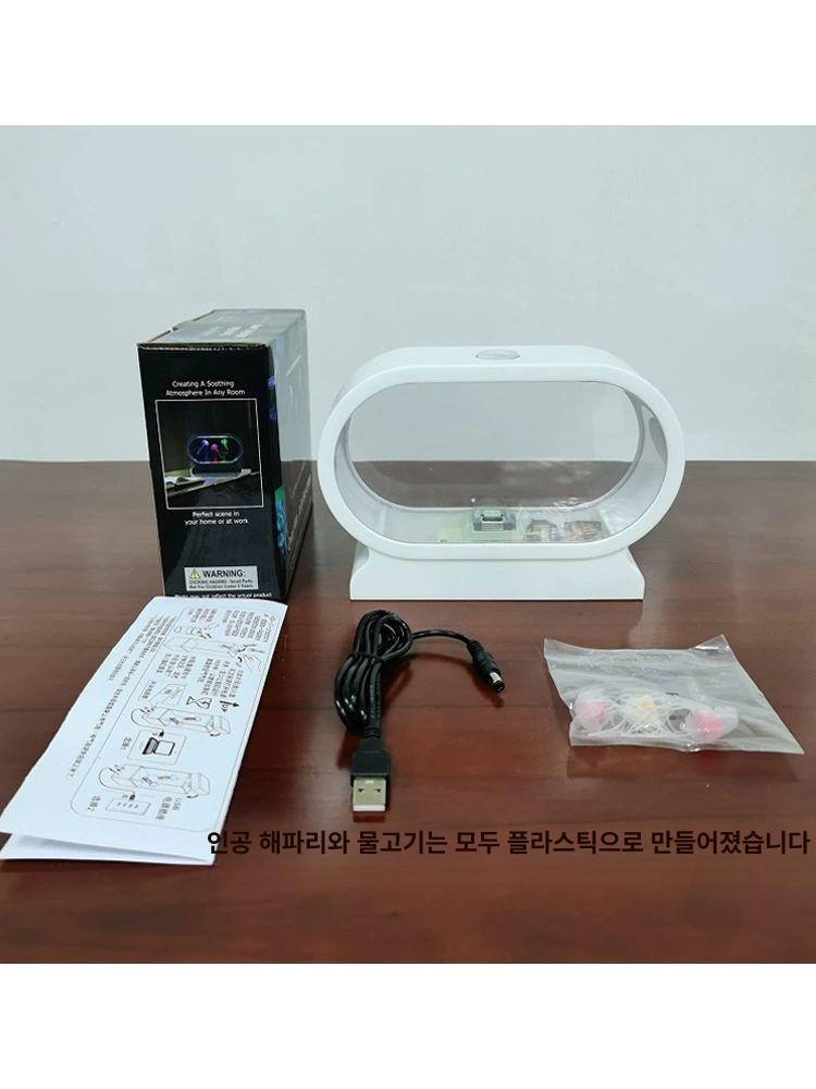 고양이 어항 물멍 물고기 수족관 캣플릭스 고양이어항 움직이는 - 상세 이미지 5