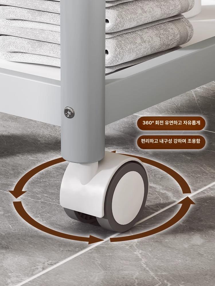 미용실 미니수납함 수납트레이 바퀴달린 다용도 트롤리 소품정리함 미니화장대 - 상세 이미지 3