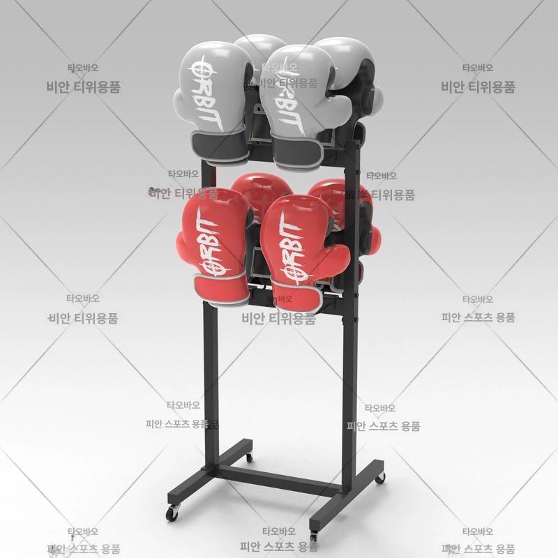 거치대 글러브 보관 걸이대 스탠드 장비 진열 랙 수납함 정리대 네트형 체육관용 - 상세 이미지 2