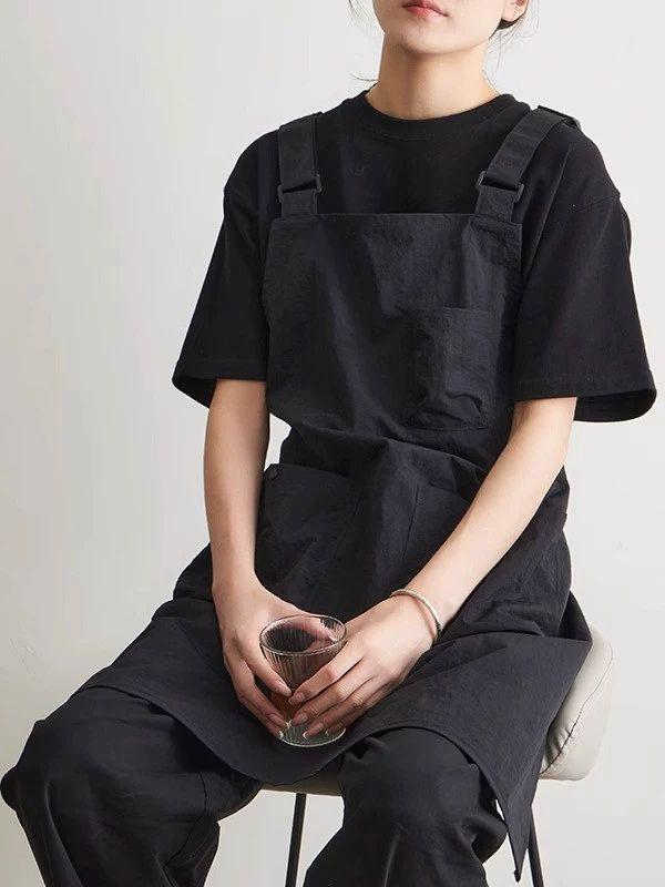 숏앞치마 작업복 작업 베이커리 방수 그린 에이프런 공방 앞치마 - 상품 이미지