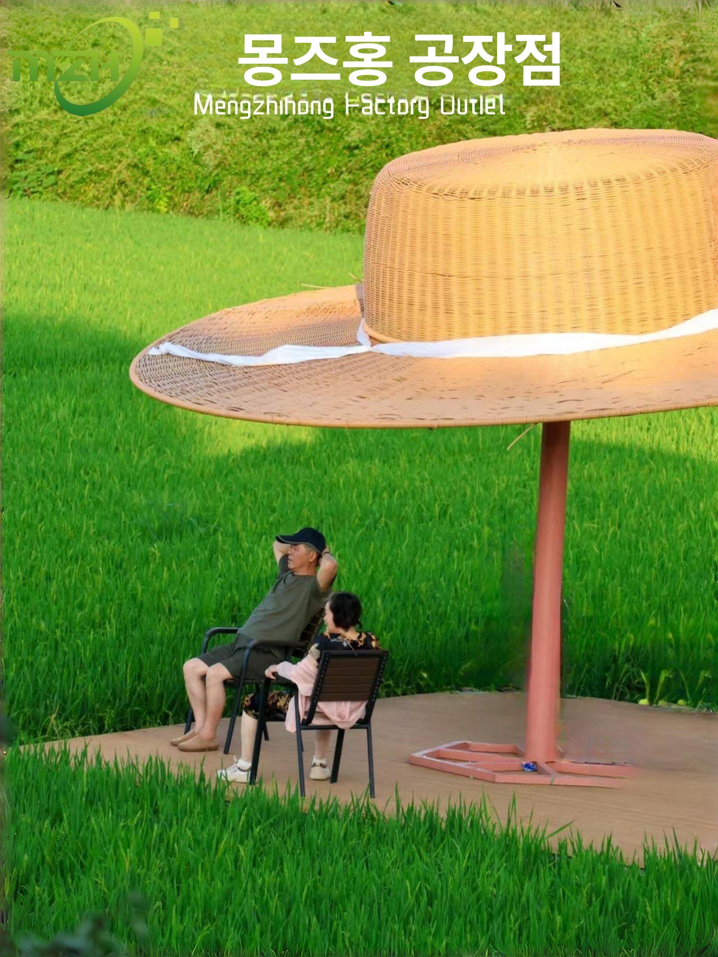 지붕 밀짚모자 그늘막 대형 - 상세 이미지 2