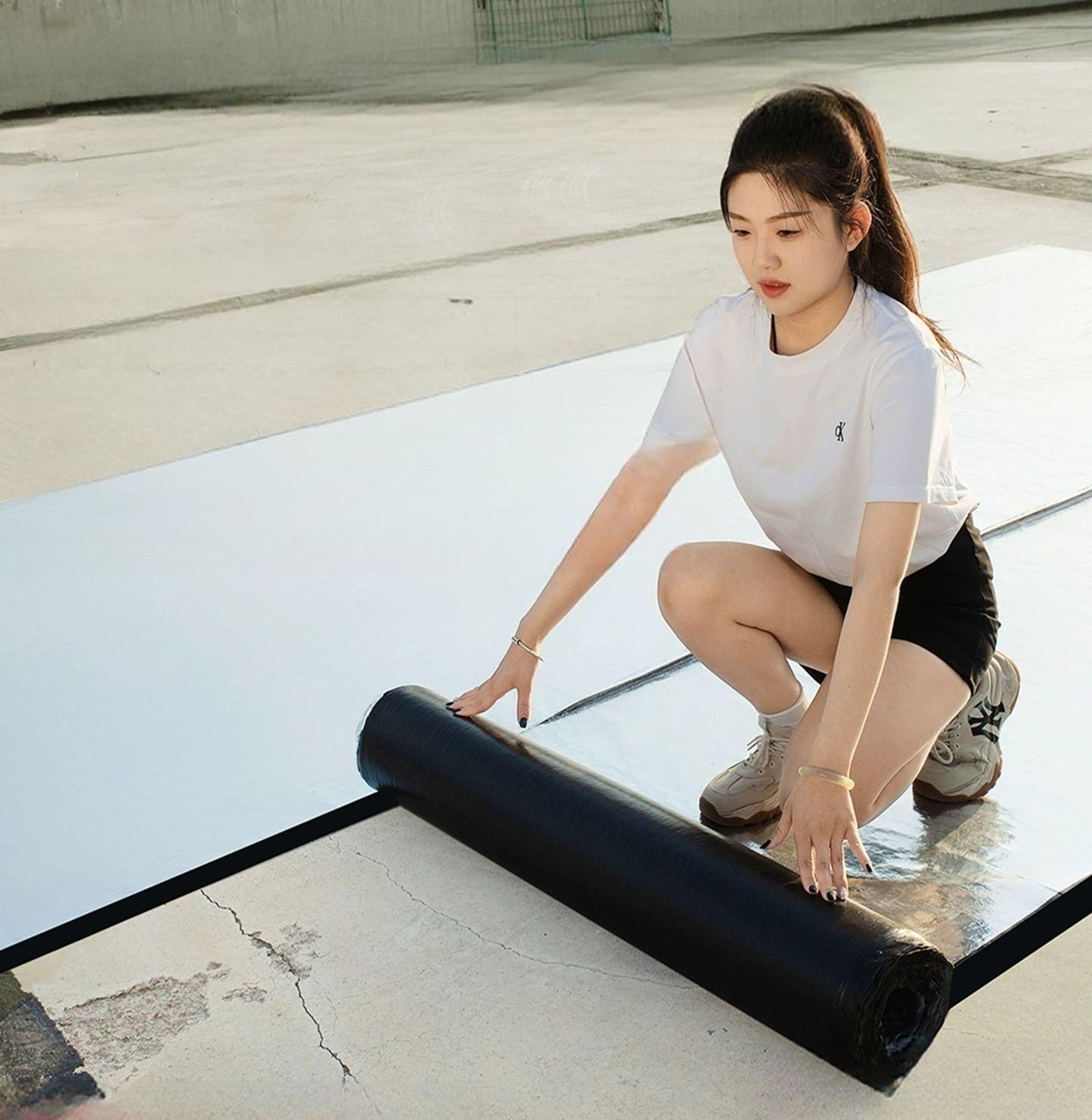 복합 방수시트 칼라강판 옥상 균열 금속 누수방지 부직포 덮개 테이프 접착식 방수 마감재 - 상품 이미지