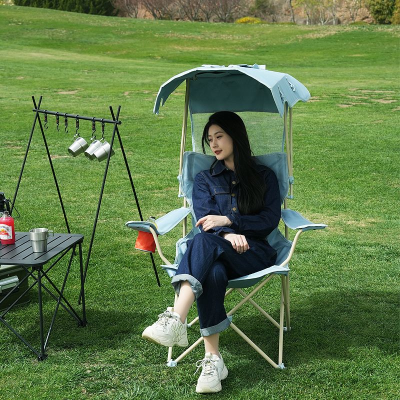접이식 방수 야외 그늘막 텐트 포장마차천막 쉼터 행사용 대형 캐노피천막 몽골텐트 야외천막 우주 비행사 싱글 컵홀더+커튼 - 상세 이미지 3