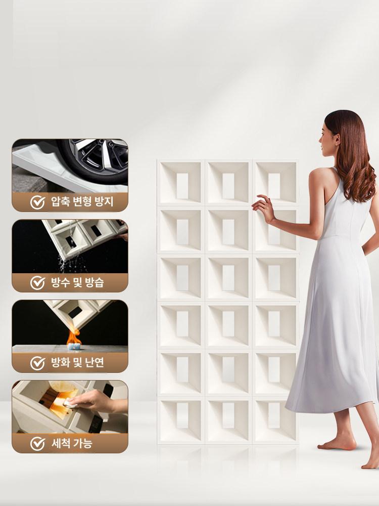 경량 큐블럭 파티션 디자인블럭 가벽 장식 칸막이 인테리어 파벽돌 공간분리 큐브벽돌 - 상세 이미지 3