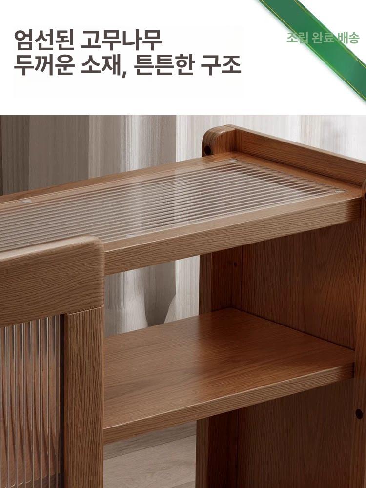 협탁 사이드테이블 원목 이동식 보조 탁자 틈새 침대옆 트롤리 소파테이블 수납 - 상세 이미지 5