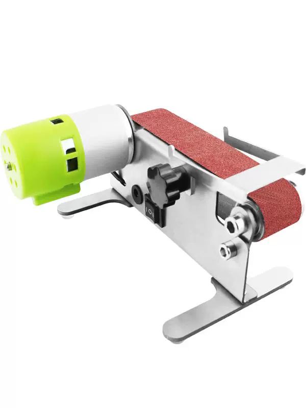 목공 전동 샌딩기 미니 벨트 사포 연마 탁상용 그라인더 연삭기 다용도 - 상품 이미지