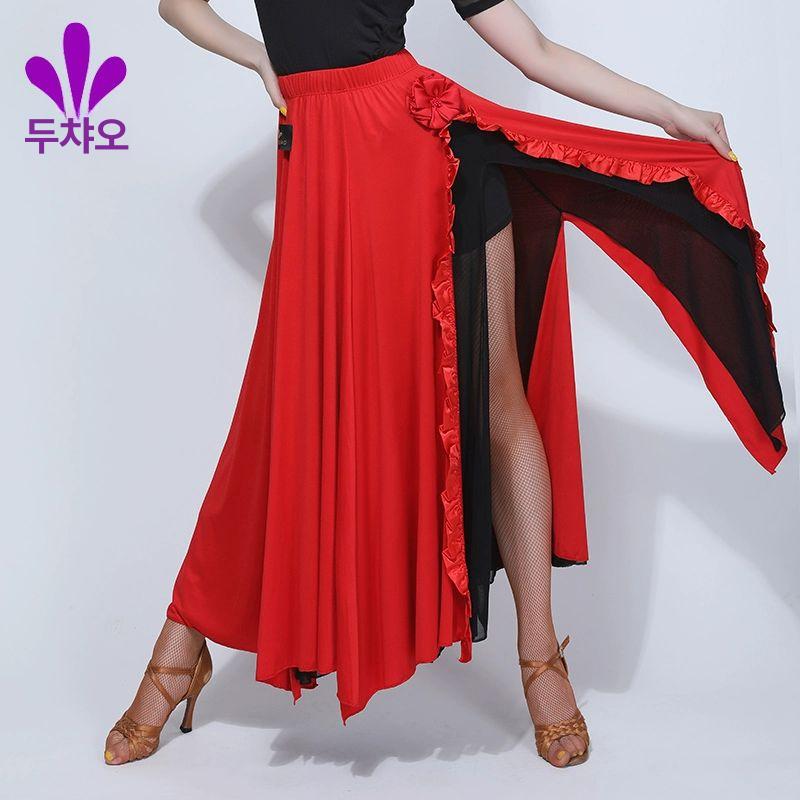 무대의상 라틴댄스복 공연 댄스옷 라인댄스상의 반짝이 여성댄스복 줌바댄스복 - 상세 이미지 3