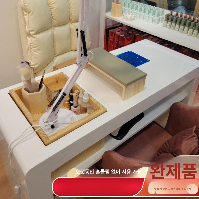 흡진기 흡진테이블 네일샵 수납 먼지 뷰티샵 목재 매니큐어 손톱 데스크 다기능 전문 - 상세 이미지 3