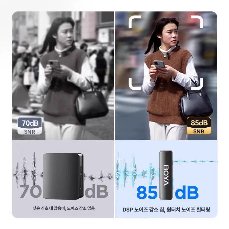무선 마이크 2채널 송수신기 초소형 휴대용 충전케이스 라이브 공연 강의용 - 상세 이미지 5