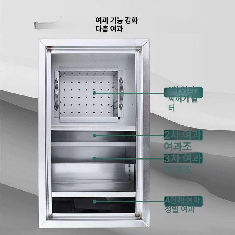 주방 싱크대 기름 분리기 음식점 그리스 집수정 하수구 오염물질 제거 유수 분기형 이미지 6