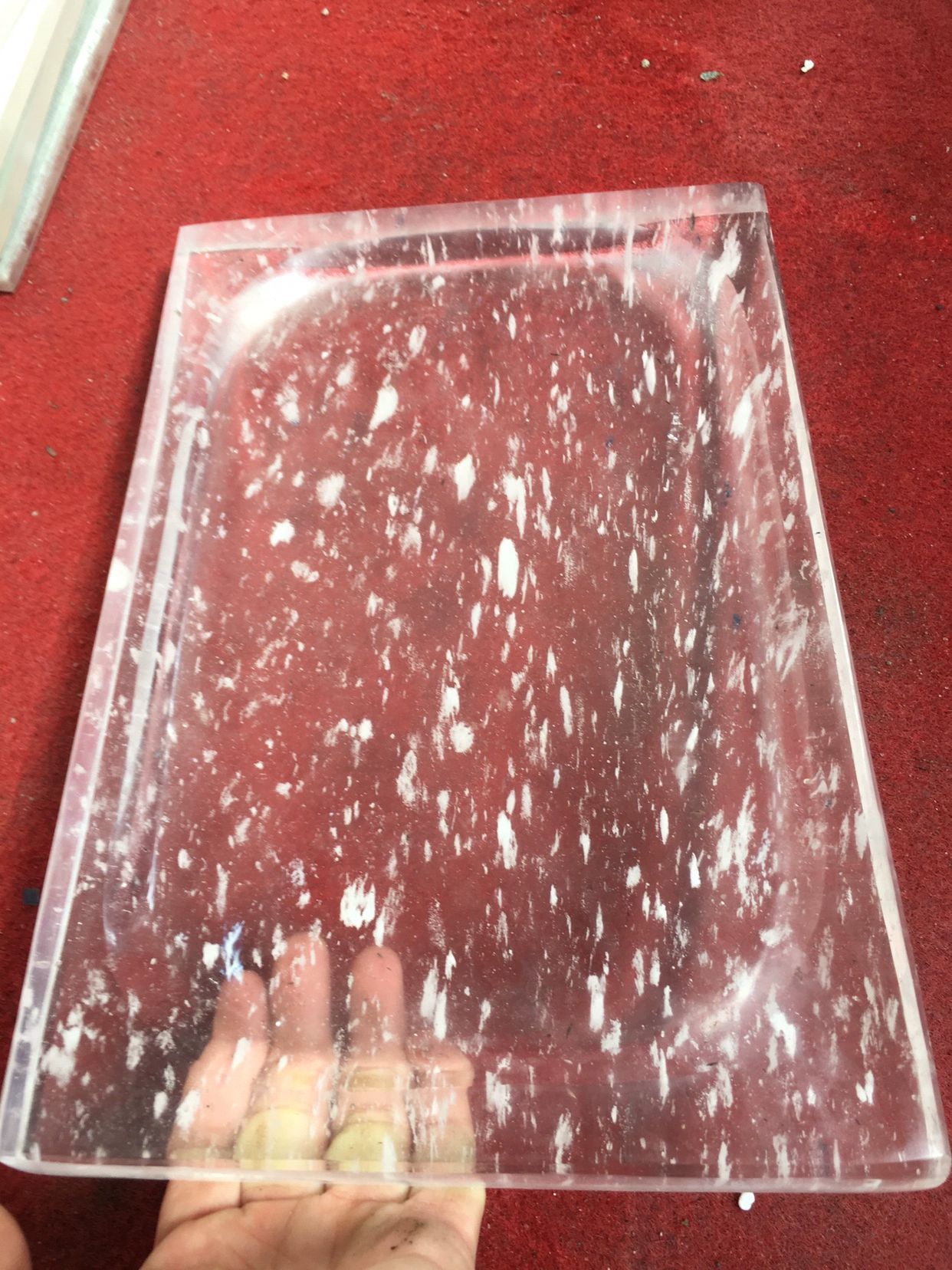 수정불판 투명 크리스탈 업소용 소고기 바비큐 삼겹살 수정 사각 사각불판 고기 크리스탈불판 - 상세 이미지 2