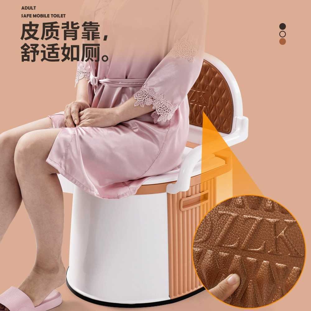 양변기 휴대용 플라스틱 의료용 노약자 이동식좌변기 간이화장실 임산부 장애인 - 상세 이미지 4