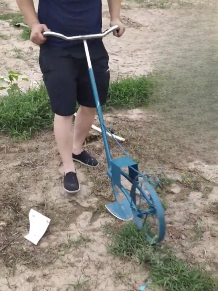 경작기 바퀴달린쟁기 밭갈이 농기구 농업 도랑 고랑 농업용 농사 밭고랑 핸드형 쟁 손 인력 - 상세 이미지 3