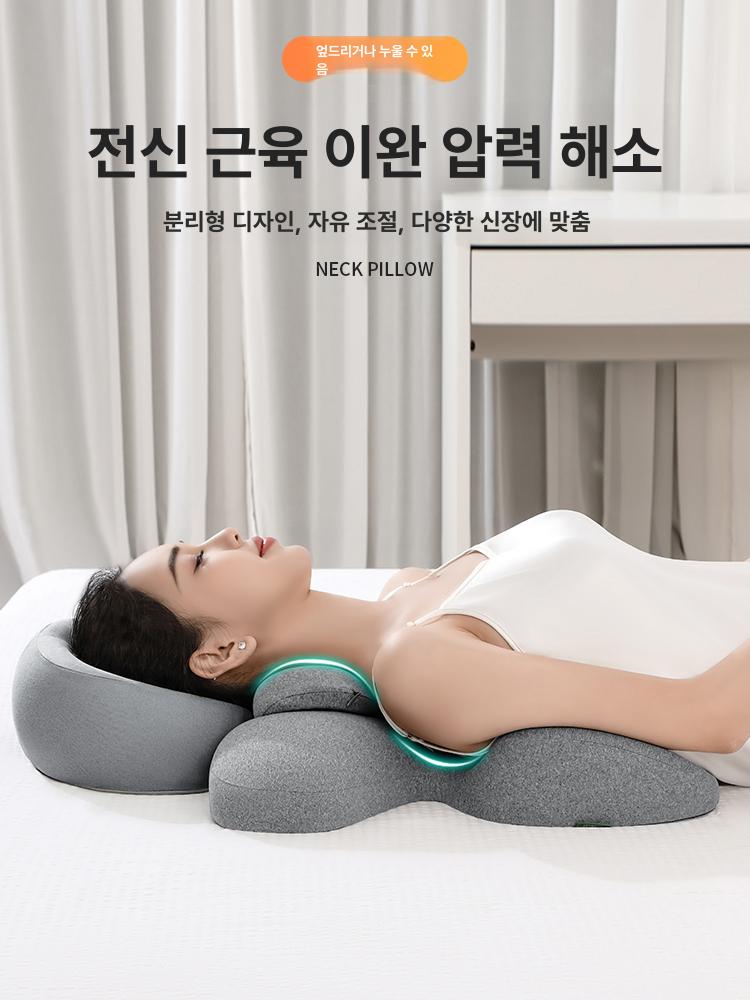 마사지 방석 미용실 엎드림베개 등받이 편안한 허리 전용 경추 낮잠베개 바디필로우 - 상세 이미지 3