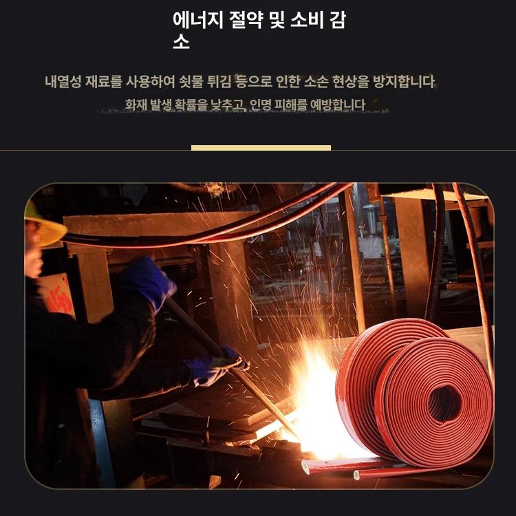 파이프 절연 보온재 고온용 호스 덮개 내경 튜브 단열재 배관 난연 보호재 내화성 - 상세 이미지 3