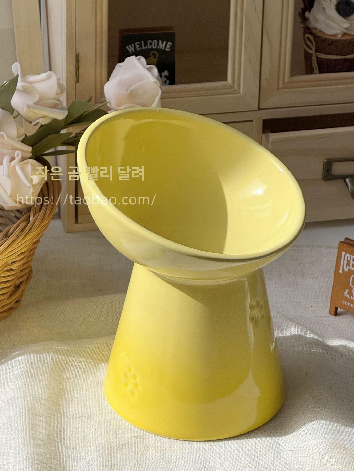 하이스탠드 강아지식기 도자기 펫볼 고양이 반려견 그릇 경사 펫보울 반려묘 급식기 - 상세 이미지 4