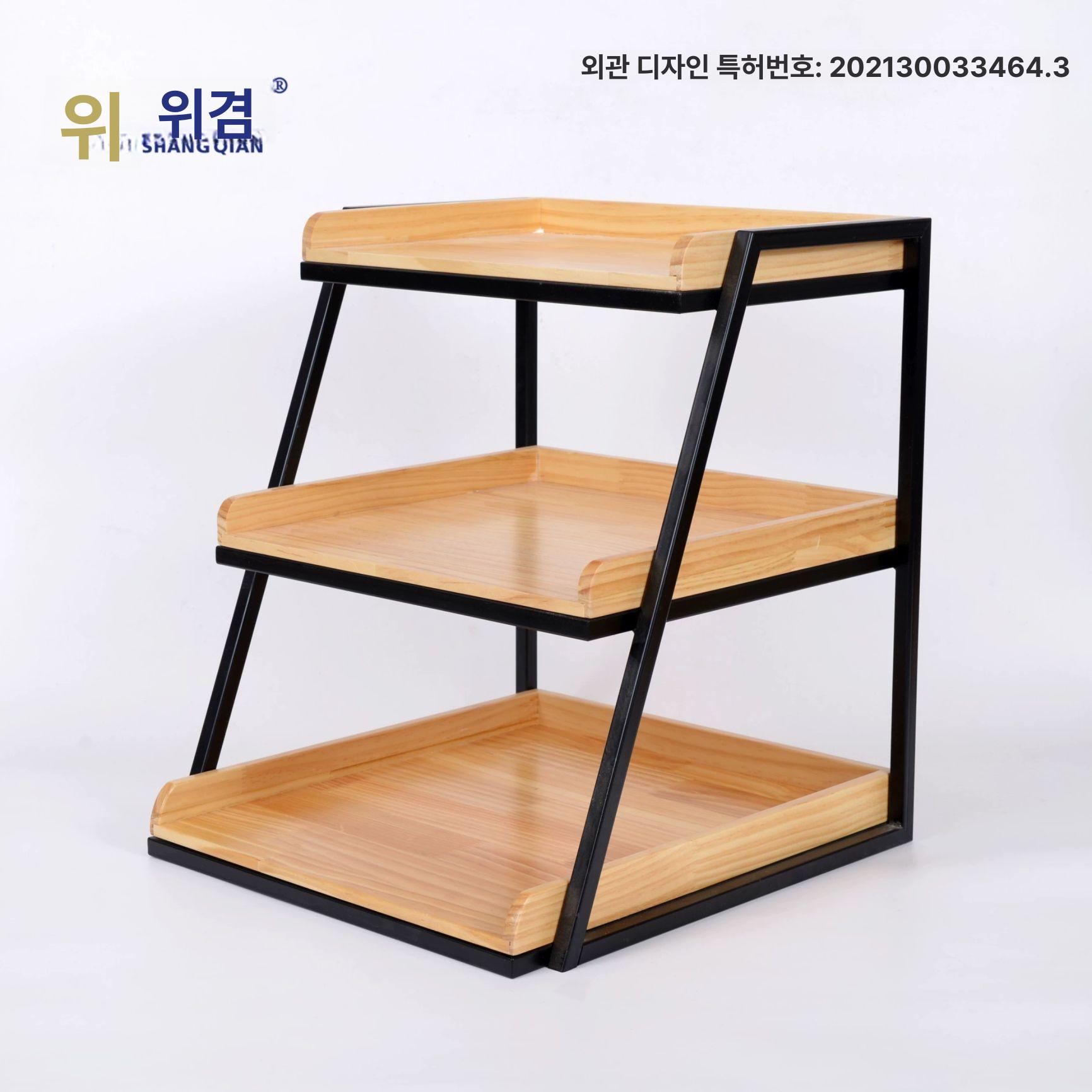 쿠키 진열대 계단식 디저트 카페 계단식선반 베이커리 빵매대 트레이 과일 과자 선반 진열장 - 상세 이미지 4