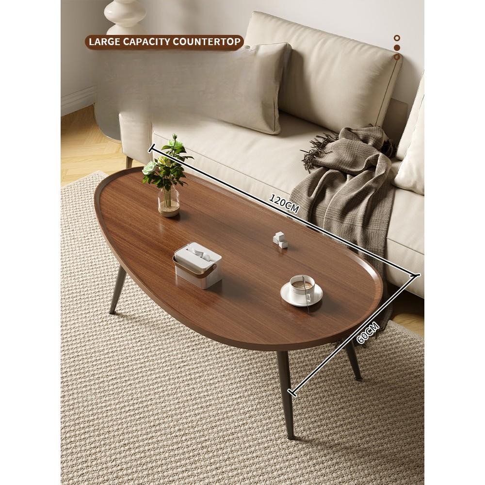 우드 좌식테이블 원목 거실테이블 빈티지 밥상 거실탁자 노르딕 라운드 일본식 - 상품 이미지