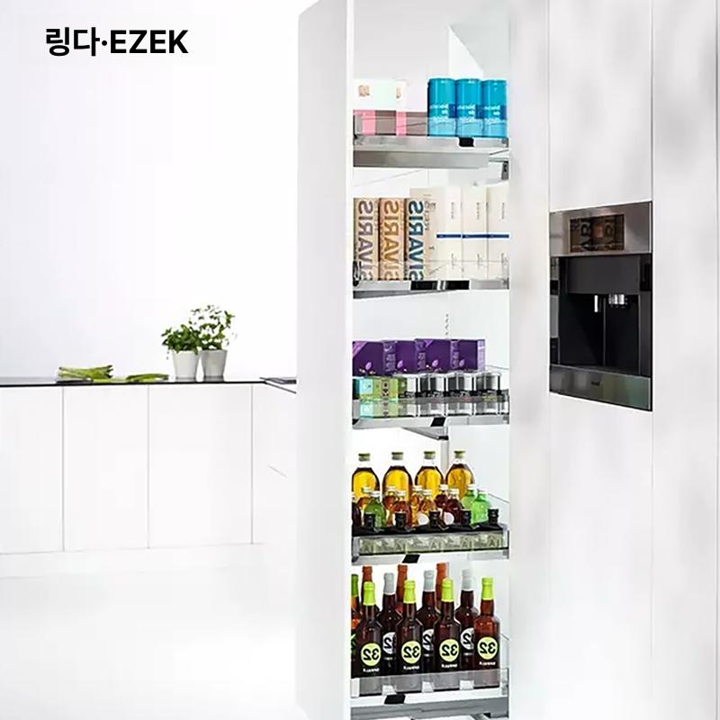 슬라이딩 선반레일 상하단 교체 서랍장레일 싱크대 서랍레일 고하중 철레일 선반 부품 레일 - 상세 이미지 4
