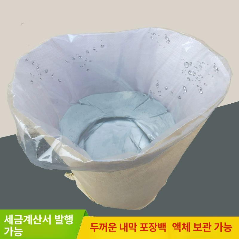 100장 종이포대 무지 크래프트 백 포장 크라프트지봉투 방수자루 - 상세 이미지 3