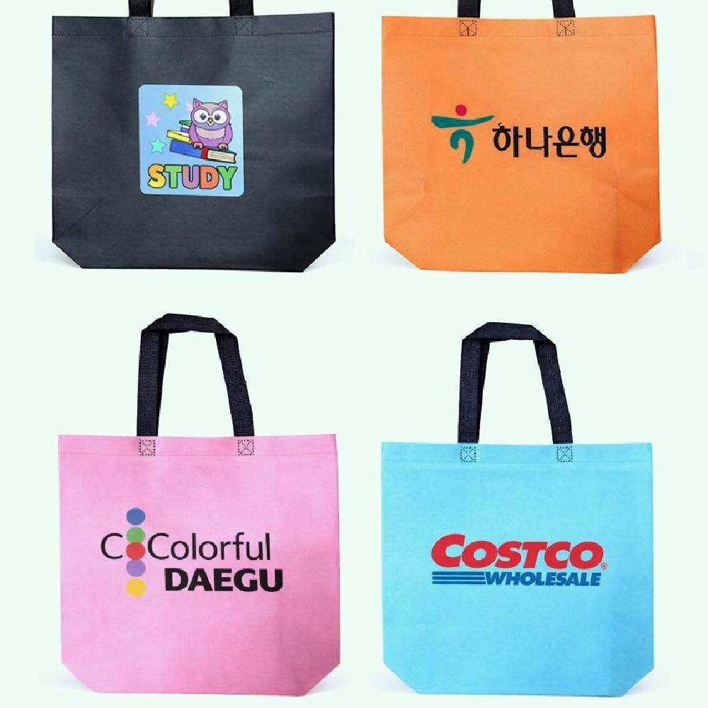 코팅 부직포가방 중형 대형 인쇄가능 판촉물 선물가방 생활방수 쇼핑백제작 - 상세 이미지 4