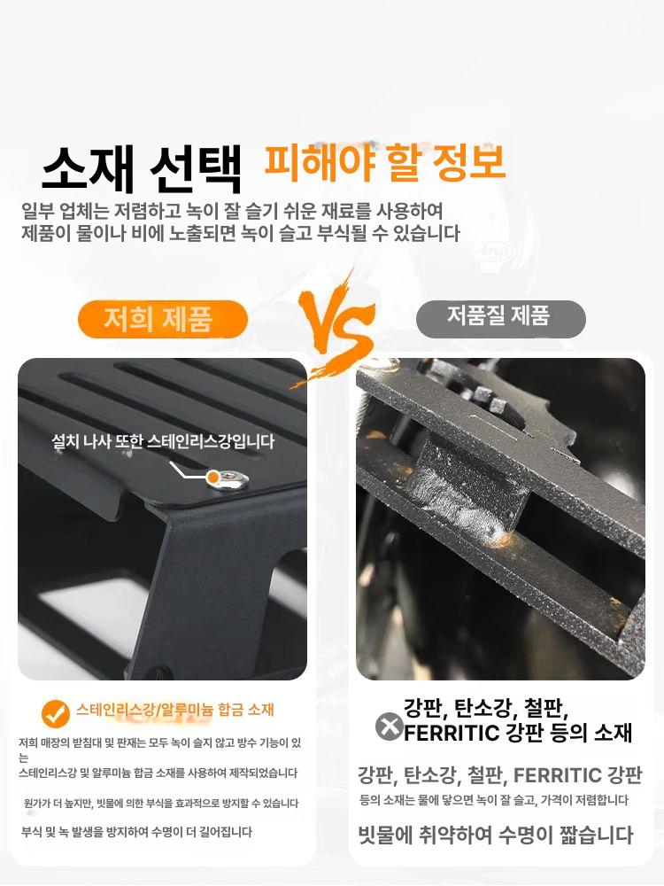 스포티 헌터커브 호환 다용도 튜닝 뒷좌석 바구니 오토바이 박스 캐리어 랙 브라켓 - 상세 이미지 3