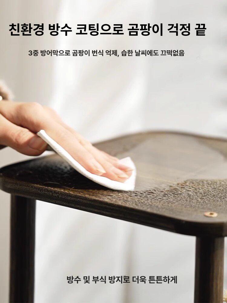 원목화분받침대 분재 원형 진열대 화분 꽃꽃이 월넛 좌대 받침대 도자기 스탠드 소품 수석 - 상세 이미지 2