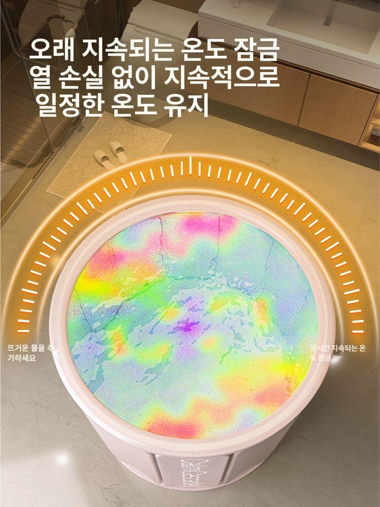 반신욕 성인접이식욕조 간이 원룸 가정용 미니 성인용 반신욕조 사우나통 반신욕기 이동식욕조 - 상세 이미지 2