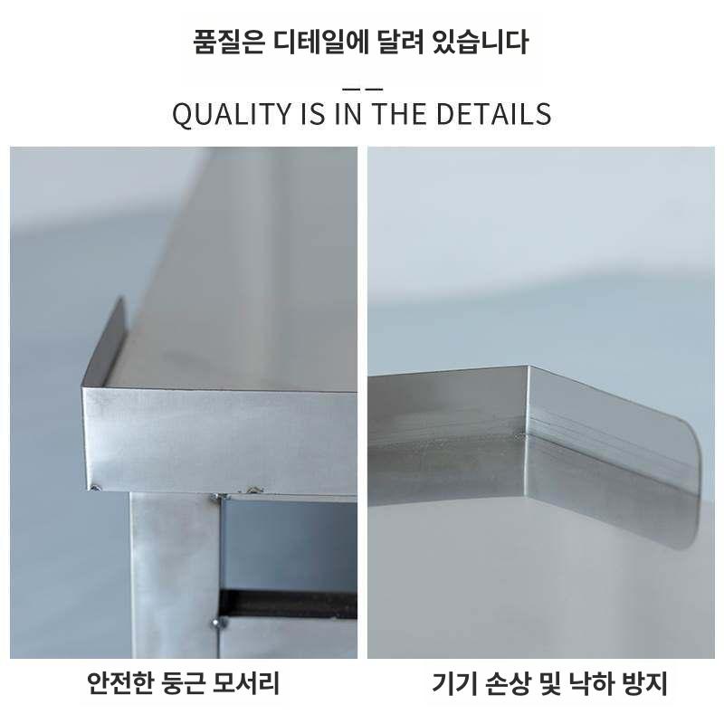 가구 받침대 높이조절 스테인리스 무소음 선반 스테인레스 지지대 텔레스코픽 조절 풋 발통 - 상세 이미지 3