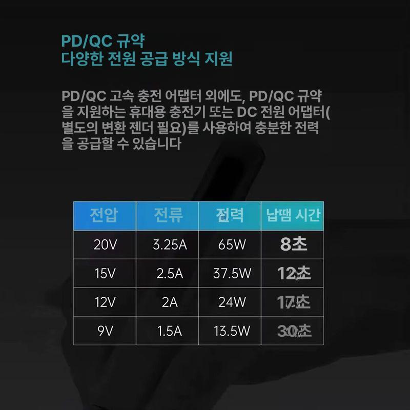 소형 전기인두기 가정용 제거기 흡입기 용접공구 납땜인두 무선 주석 디지털 - 상세 이미지 3