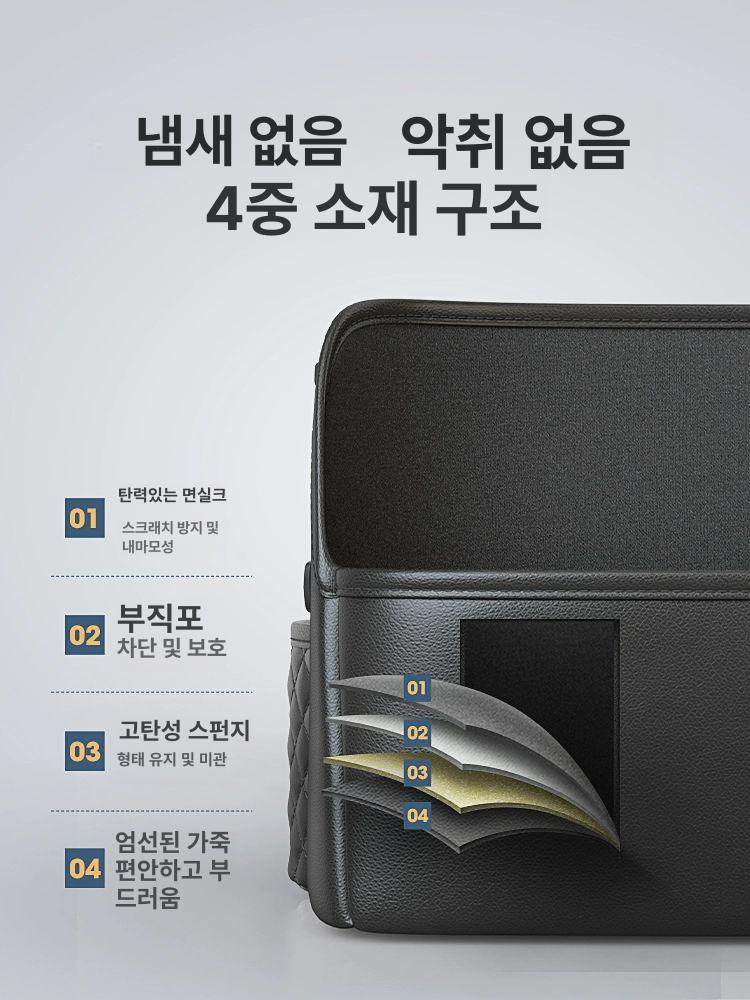 자동차 가방 멀티 그물포켓 망 시트백 콘솔 차량용품 보관 걸이형 시트수납백 통로 함 - 상세 이미지 2