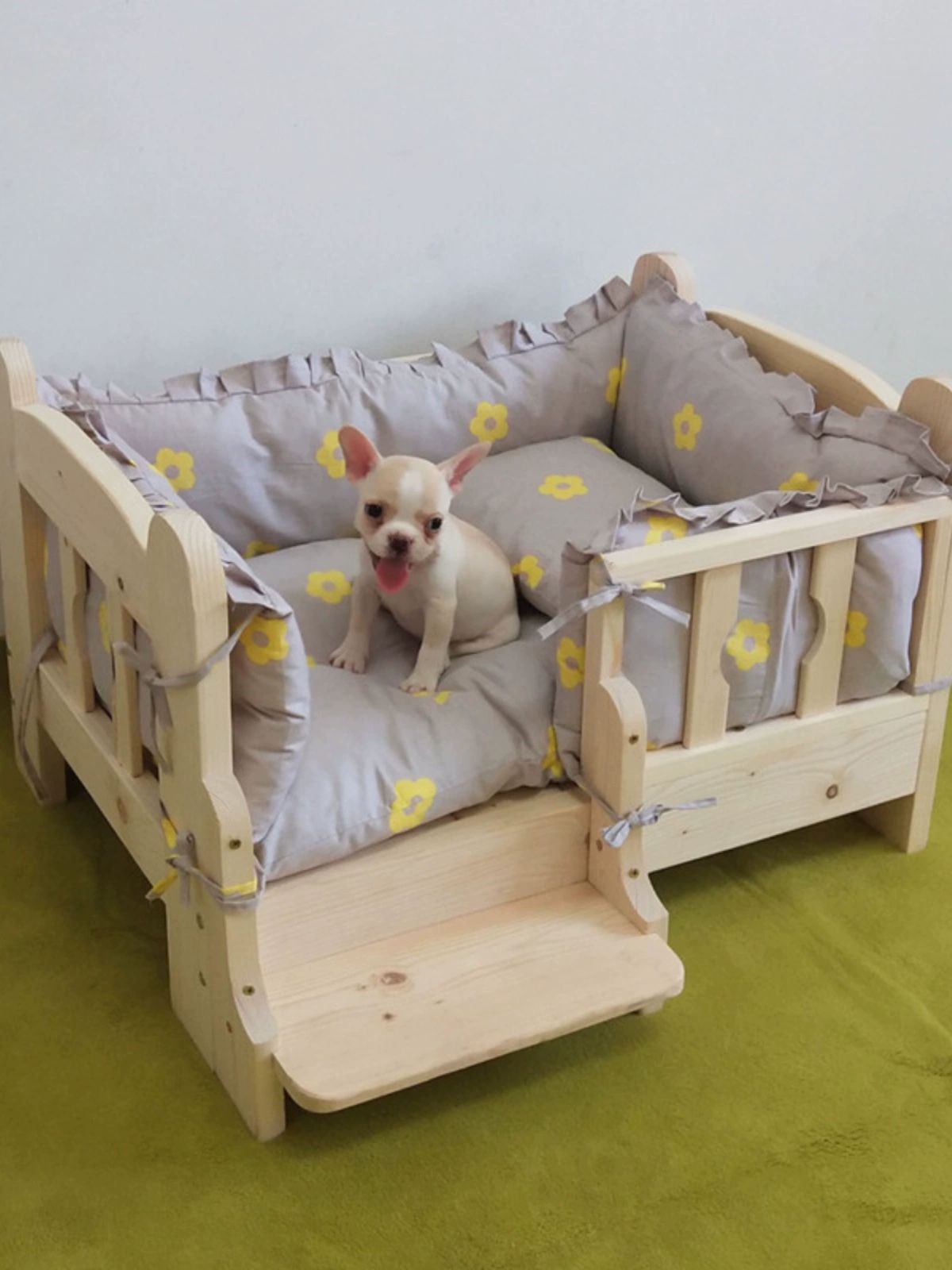 강아지 매트리스 원목 수면 집 휴식 침구 고양이 - 상세 이미지 4