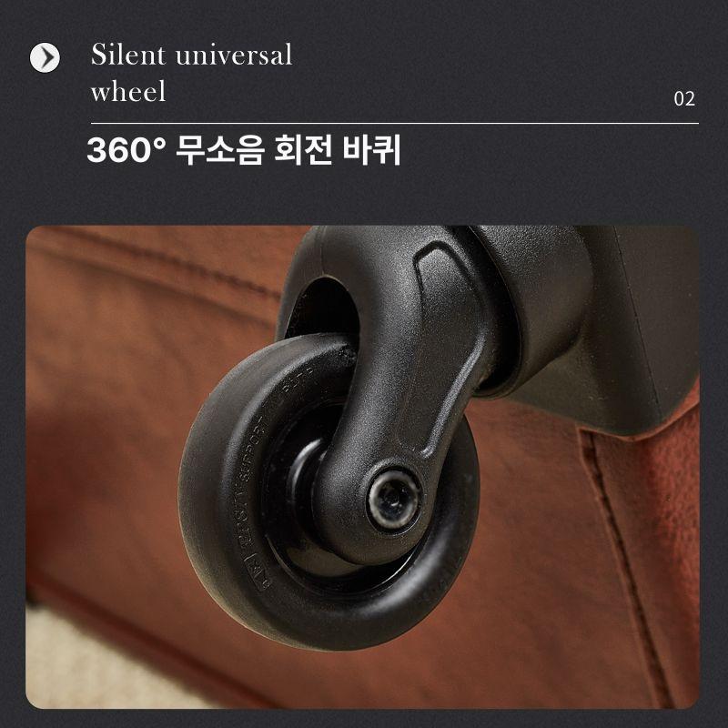 빈티지캐리어 가방 레트로 여행용 빈티지 카라멜 엔틱 복고풍 초소형사이즈 트롤리 기내용 - 상세 이미지 4