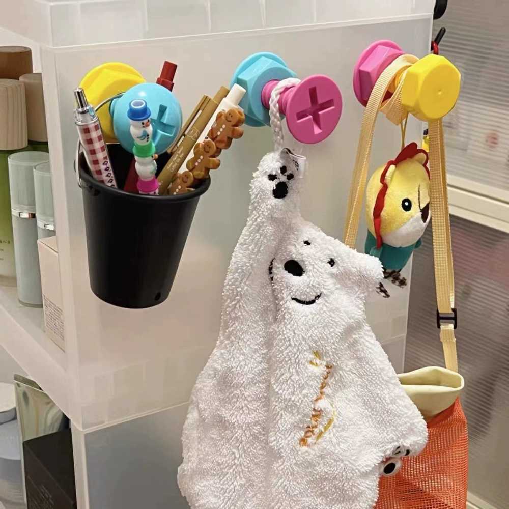무타공 후크 고리 볼트 가방 소품 화장실 타일 접착 못없이 다용도걸이 주방 - 상세 이미지 3