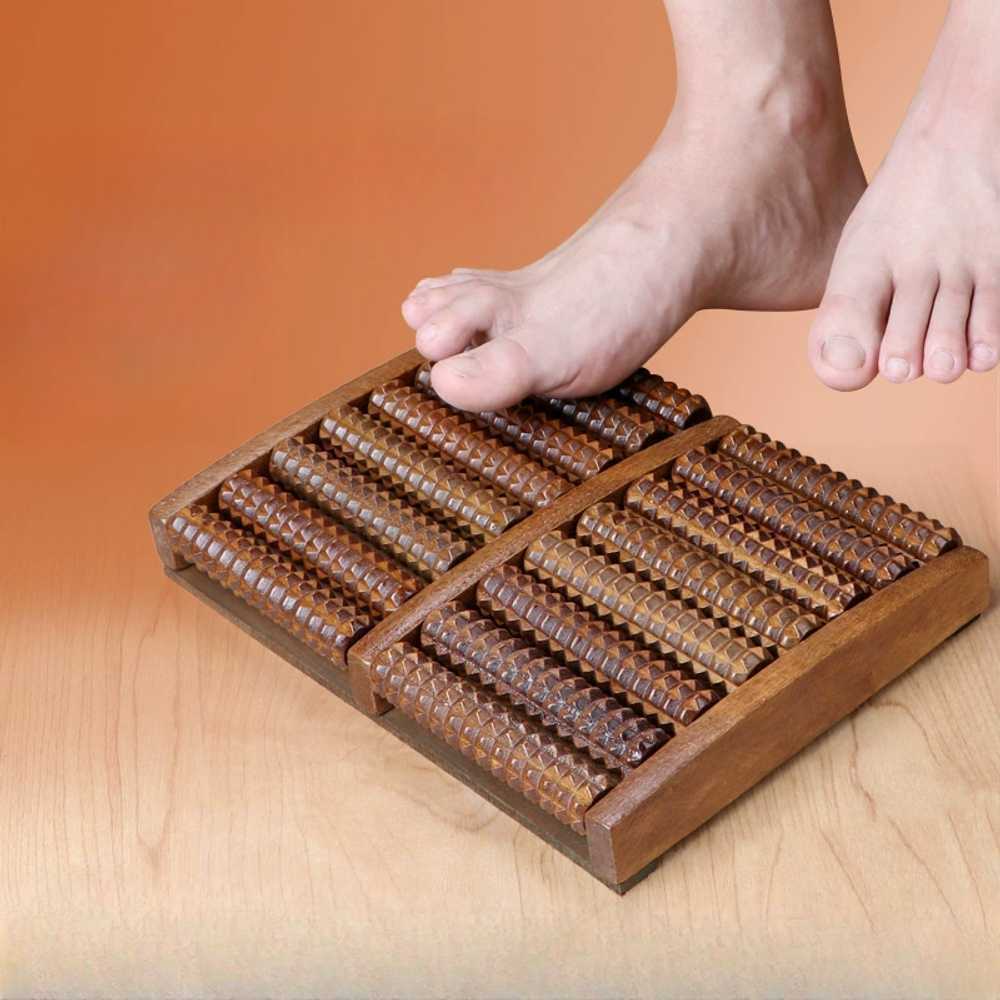 보드 돌돌이 롤러 안마 다리 구아샤 마사지기 척추 리프팅 패드 케어 건강 스트레칭 - 상품 이미지