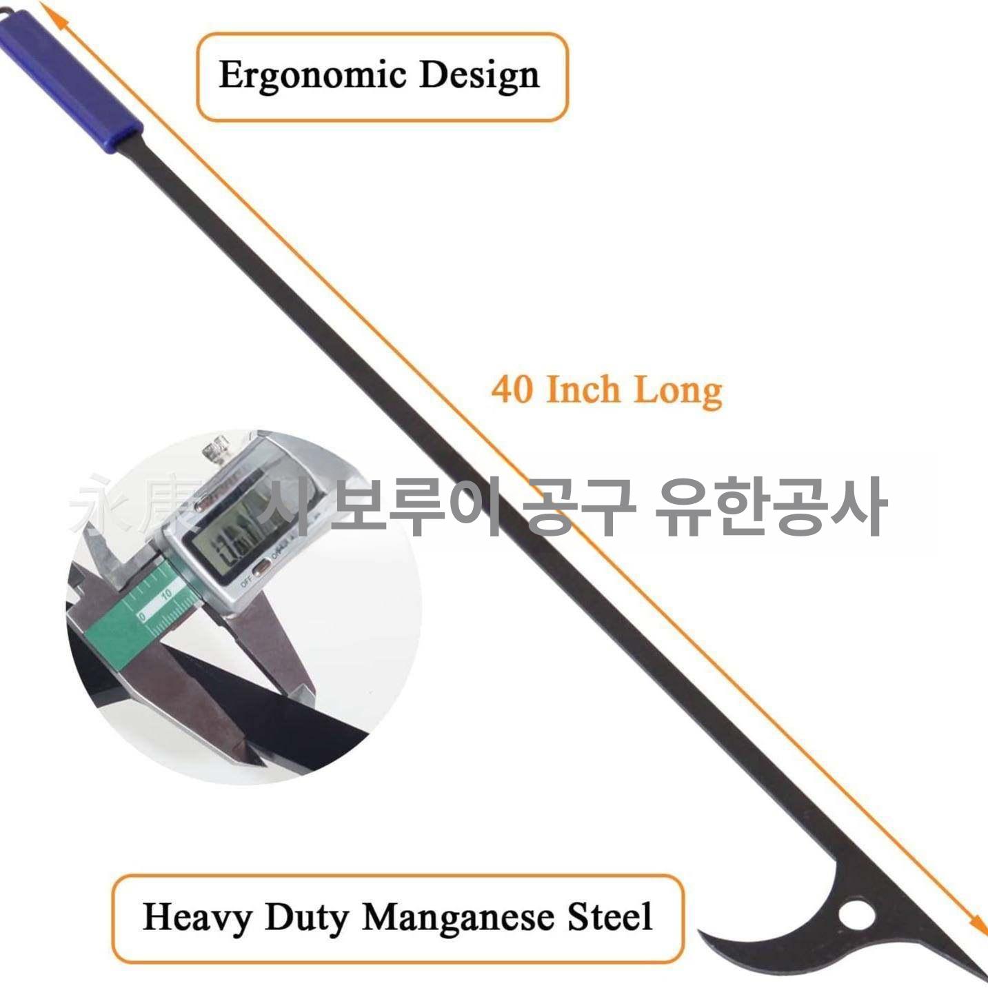화덕 장작집게 캠핑용 그릴 야외 바베큐집게 조리도구 숯불집게 바비큐 난로 화로대 - 상세 이미지 3