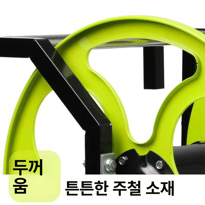 파이프 호스권취기 수납 물호스 거치대 정리대 롤러 감는 랙 튜브 릴호스 보관대 - 상세 이미지 3