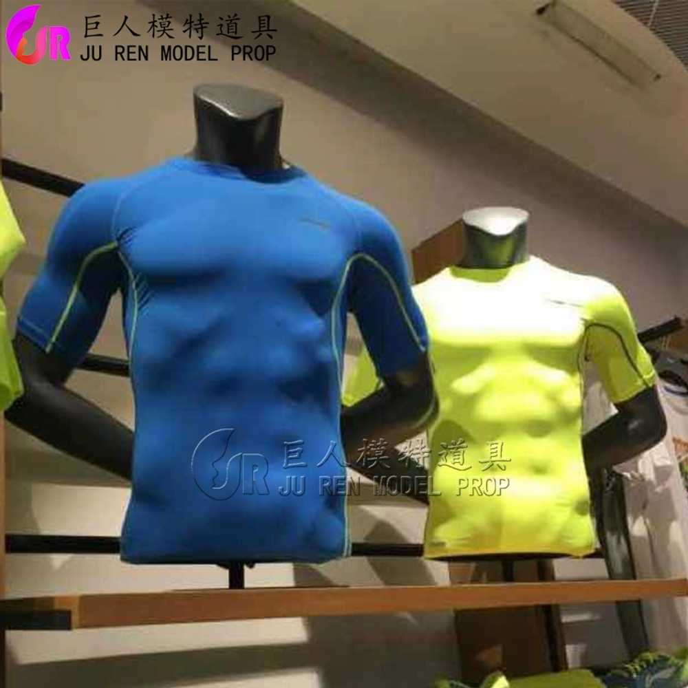 상체 마네킹 근육 쇼핑몰 복근 운동 디스플레이 반바지 마네킨 진열대 의류매장 슈트 - 상세 이미지 2