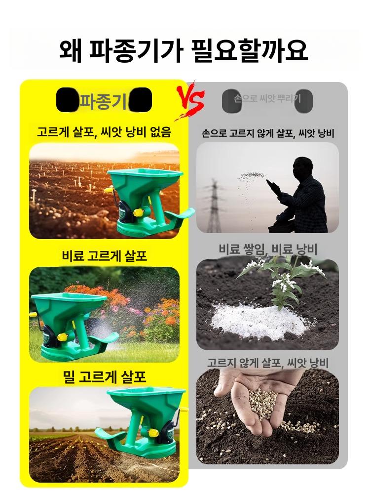입제 비료살포기 충전식 드럼 방제 제초제 배낭형 분사기 농업용 농약 전용 거름 - 상세 이미지 3