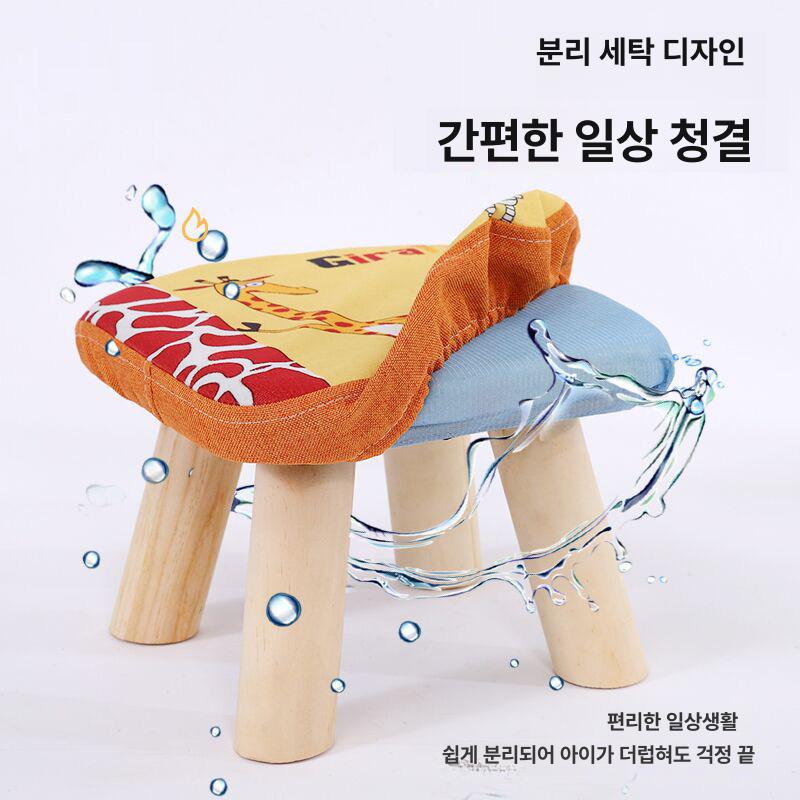 낮은스툴 소형 의자 패브릭 다용도 인테리어 - 상세 이미지 3