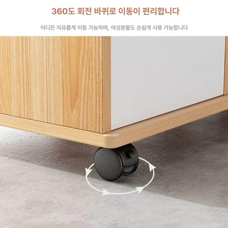 컴퓨터 캐비닛 3단 받침대 서랍장 거치대 사무용 수납장 정리대 사무실 파일 전원 - 상세 이미지 5
