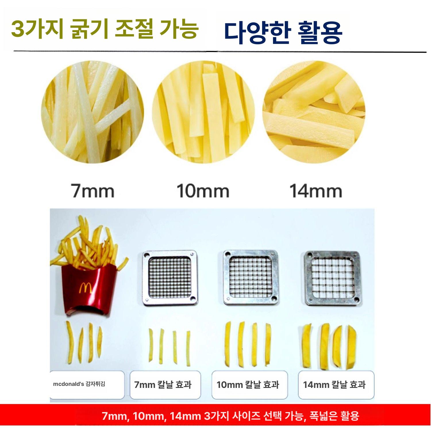무말랭이 절단기 채칼 채썰기 업소용 야채슬라이서 감자 써는기계 깍둑썰기 양배추 - 상세 이미지 4