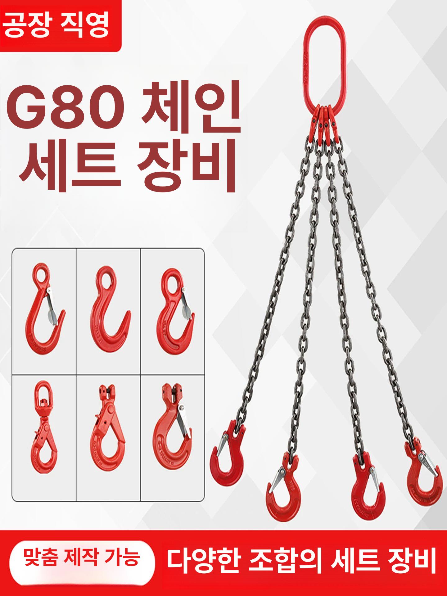 리프팅 체인블럭 크레인 고리 인양 윈치 기중기 화물 후크 운반 와이어 도르래 하역 - 상품 이미지