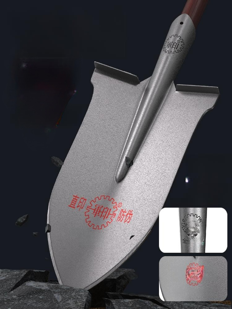 좁은 묘목삽 망간 농업 트렌칭 원예용 삽 강철 뾰족삽 묘목 구멍 나무 구멍삽 소형 참마 - 상세 이미지 2